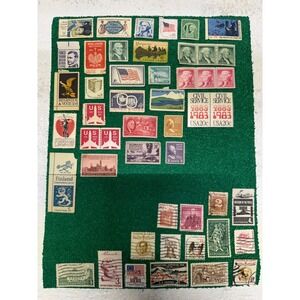 VTG USA Postage Stamp Collection Lot Mostly Mint NH Some Used Sheets & Singles
